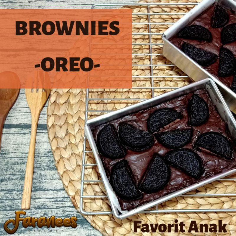 

Brownies topping oreo