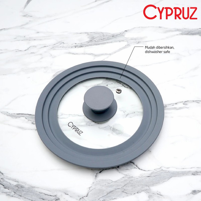Cypruz Silicone Multi Size Tutup Kaca / Lid 20 cm SP-0800