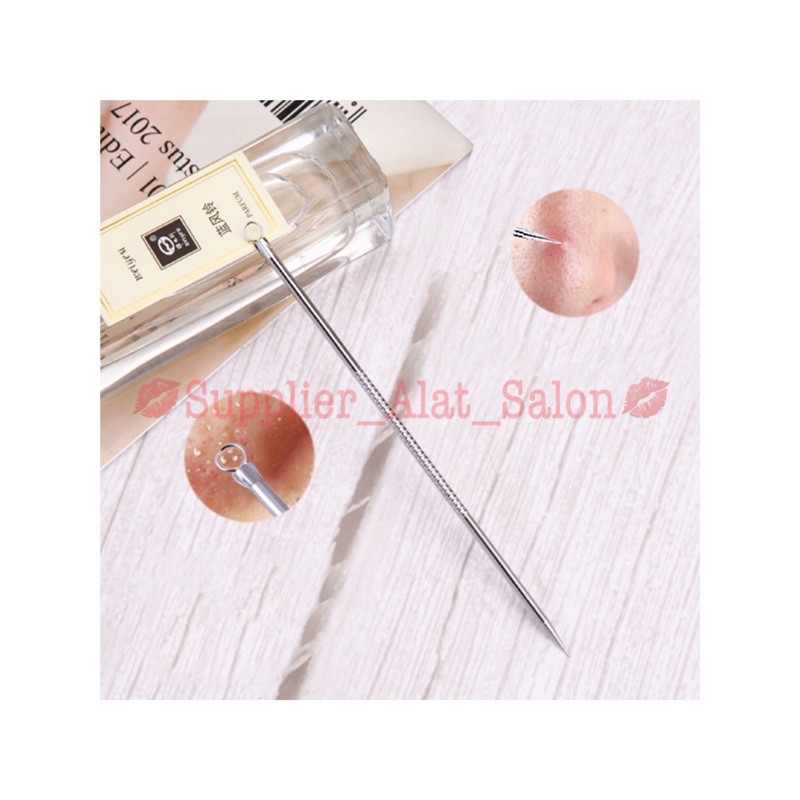 ALAT PENCET KOMEDO JERAWAT PINSET 1 SET ISI 4 PCS / PIMPLE PICK / SENDOK UNA BLACKHEAD / BLACKHEADS