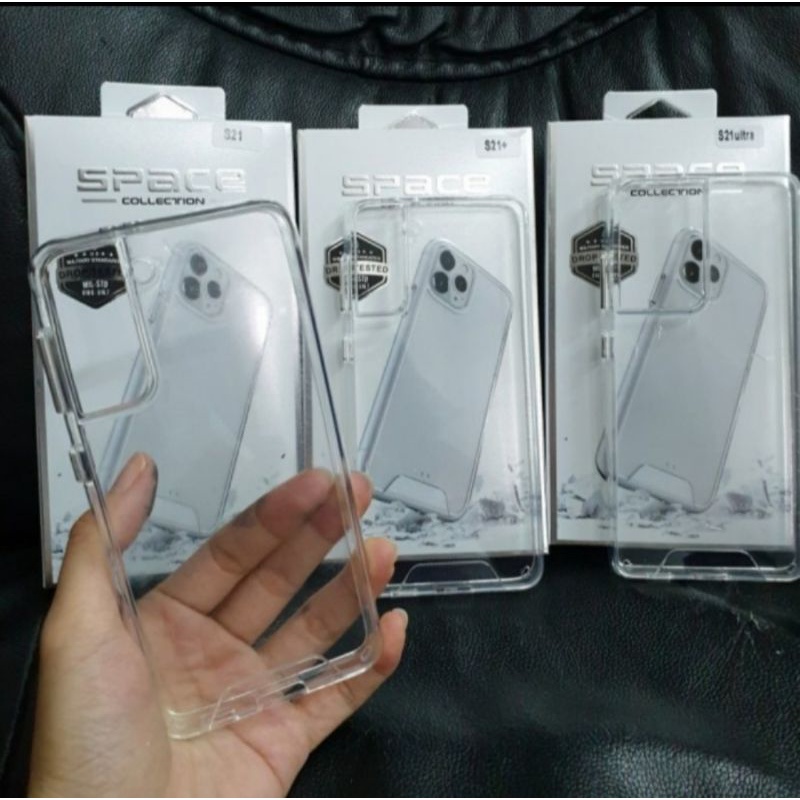 Samsung A51 A71 premium clear case space Military