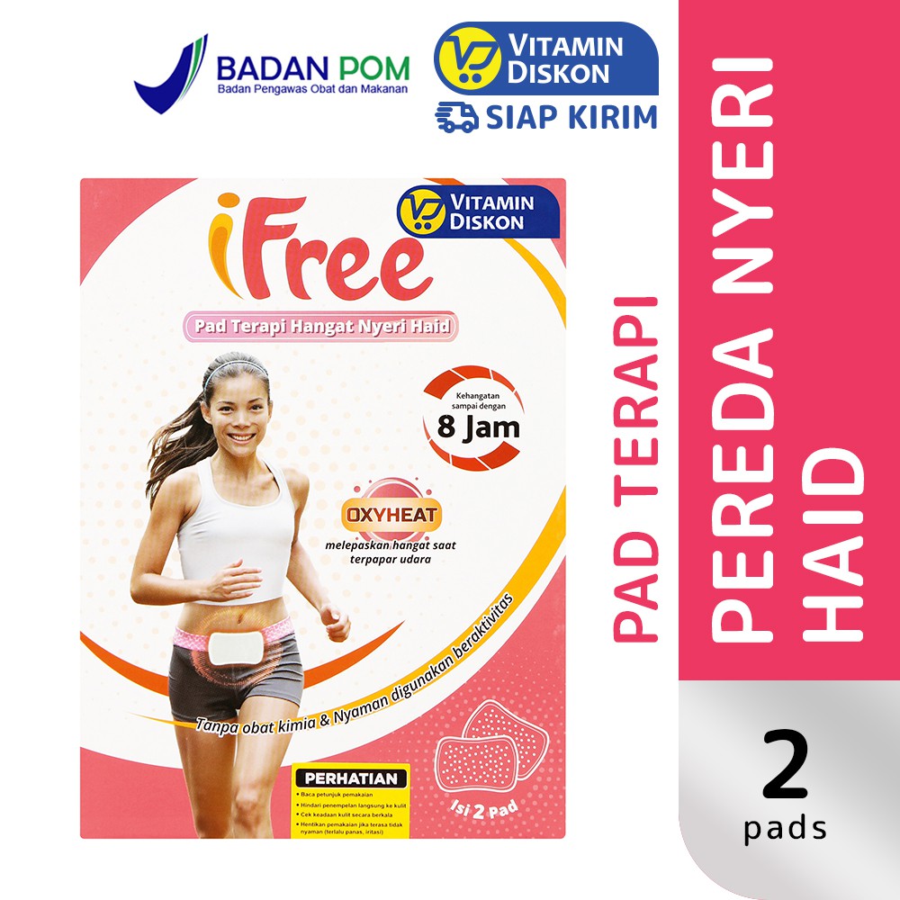 CAP LANG IFREE PAD TERAPI HANGAT NYERI HAID ISI 2 PAD | untuk menghilangkan nyeri haid