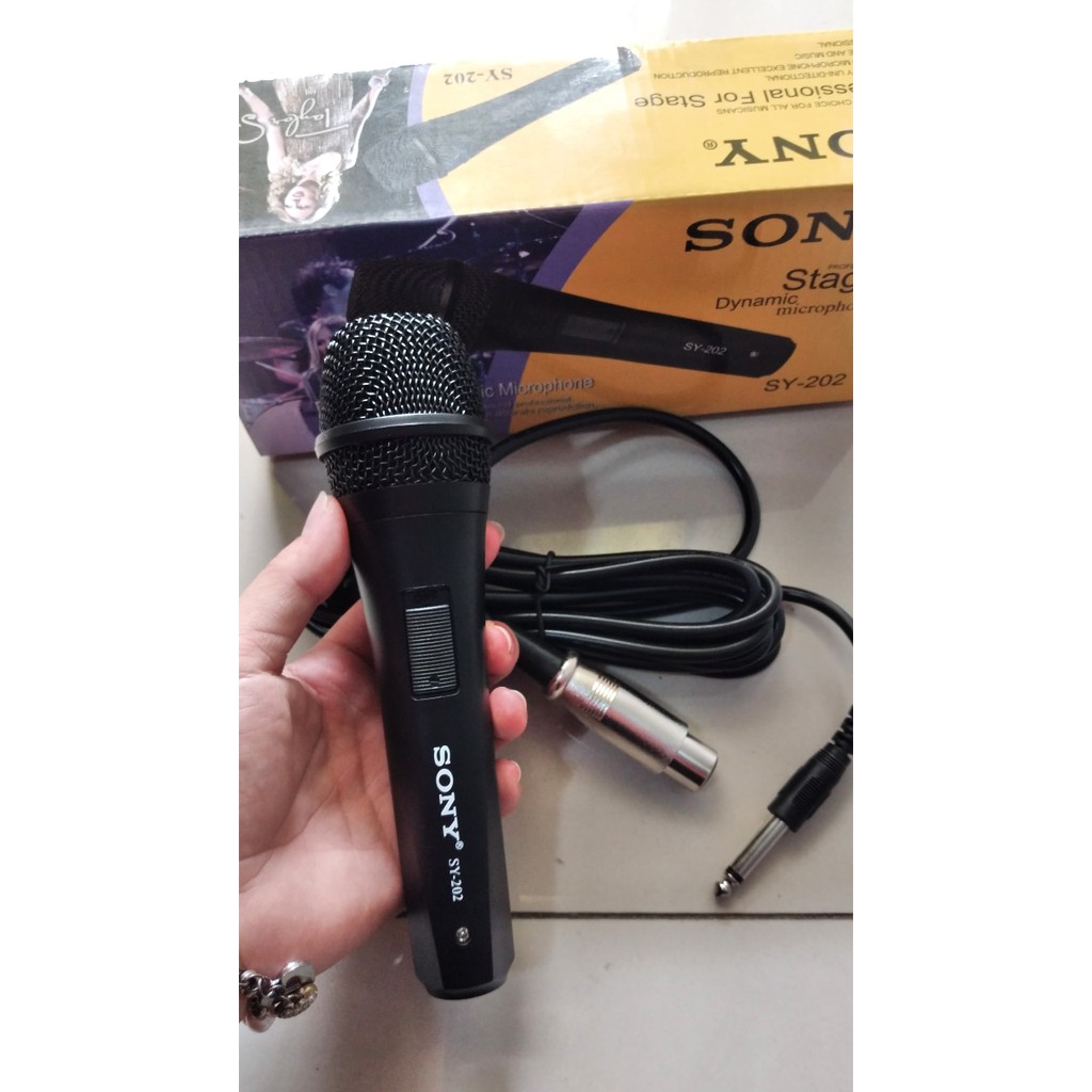 Mikrofon Kabel Sony mic pengeras suara Tanpa baterai langsung nyala profesional vocal