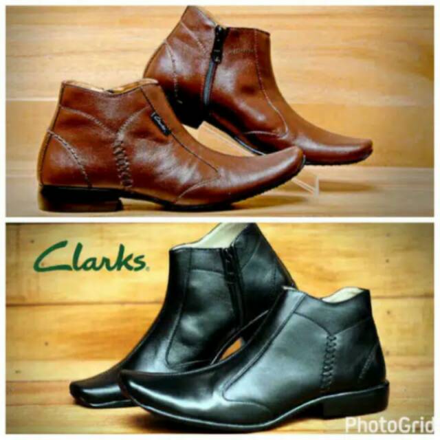 clarks boots with zipper