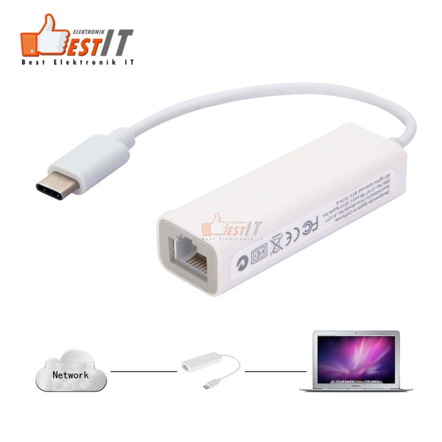 kabel converter usb type c to lan ethernet RJ45