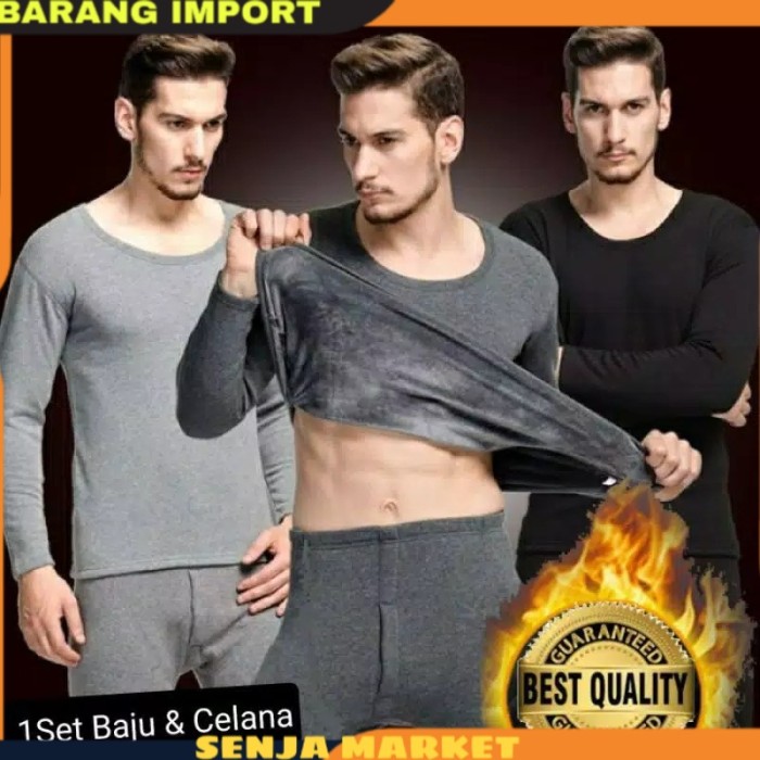 [COD] Ready  LONGJOHN LONG JOHN BAJU PAKAIAN DALAM TEBAL HANGAT MUSIM DINGIN WINTER TEBAL MURAH Impo