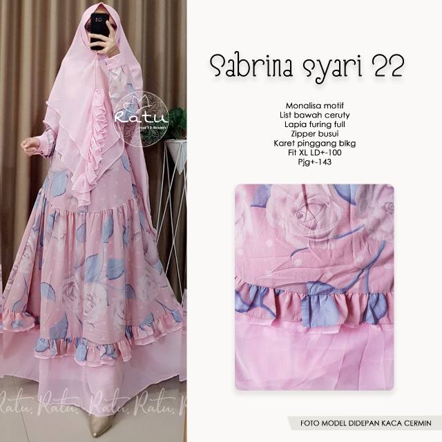 SABRINA SYARI 22 RATU / PAKAIAN WANITA / FASHION MUSLIM /  GAMIS TERMURAH