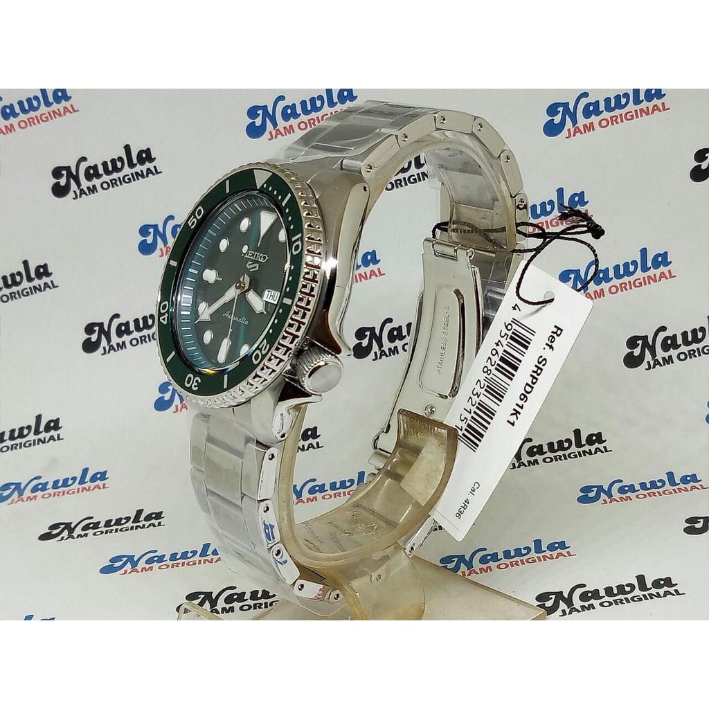 Seiko 5 Sports SRPD61K1 Automatic Green Dial - Jam Tangan Pria SRPD61