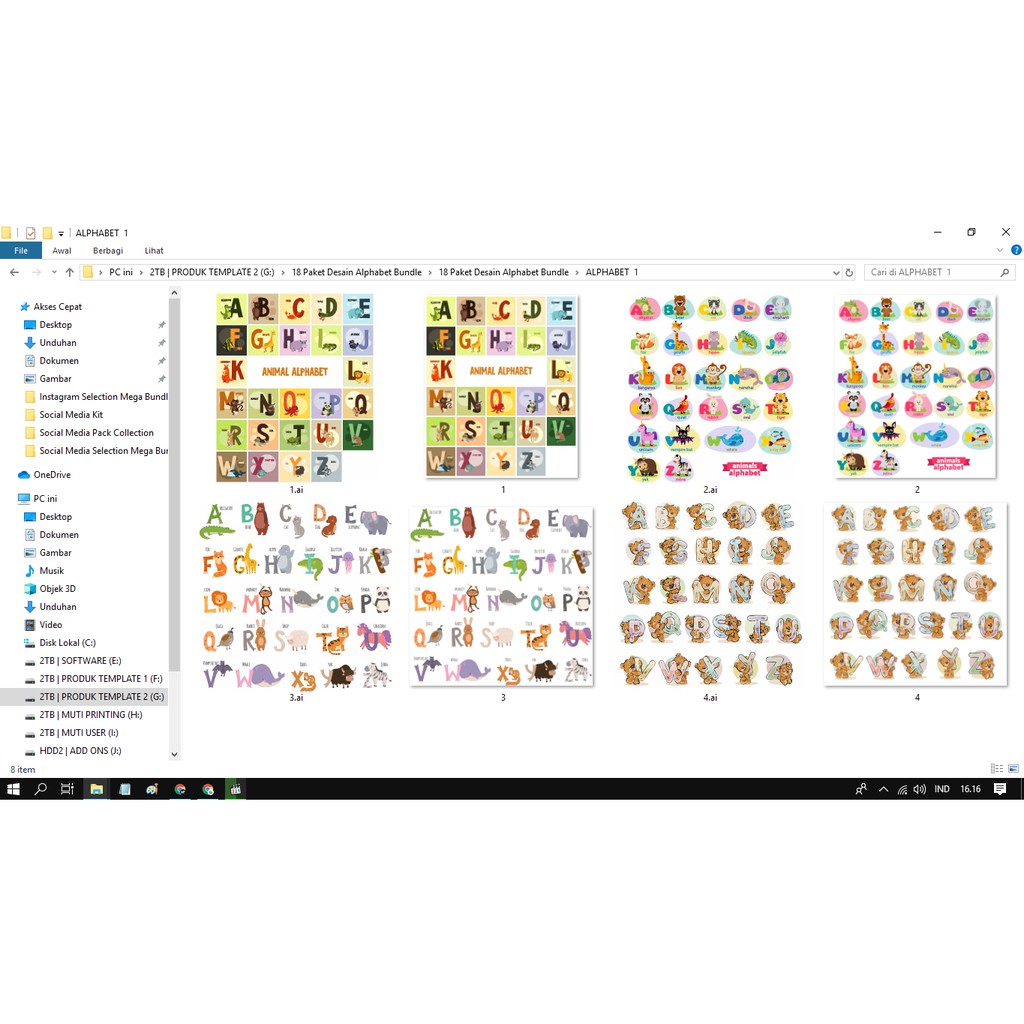 Exclusive Alphabet Premium Bundle Vector Only