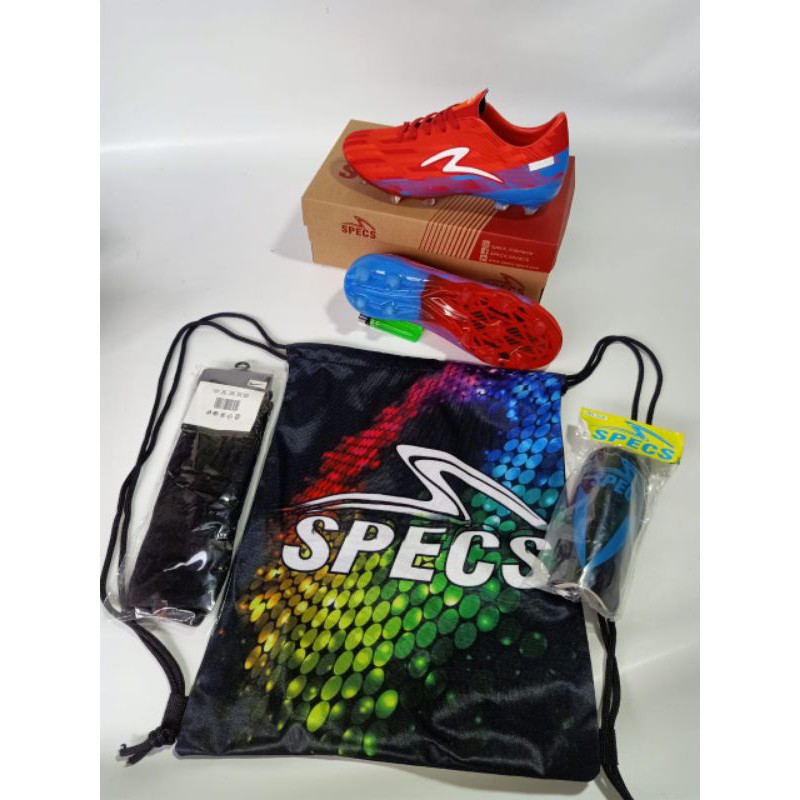 PAKET KOMPLIT Sepatu Bola Specs Terbaru (bisa cod)