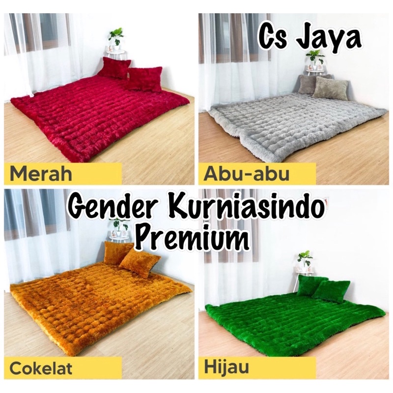 Kasur Gender Kasur Bulu Kurniasindo Warna Polos Original Premium Quality Uk.140x180x12cm