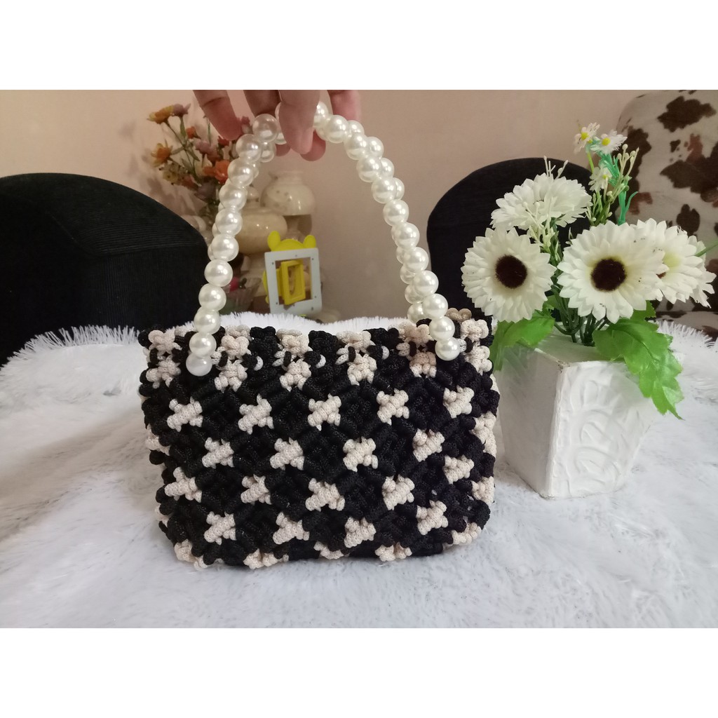 TAS PESTA TALIKUR / TAS MACRAME / TAS RAJUT MEWAH