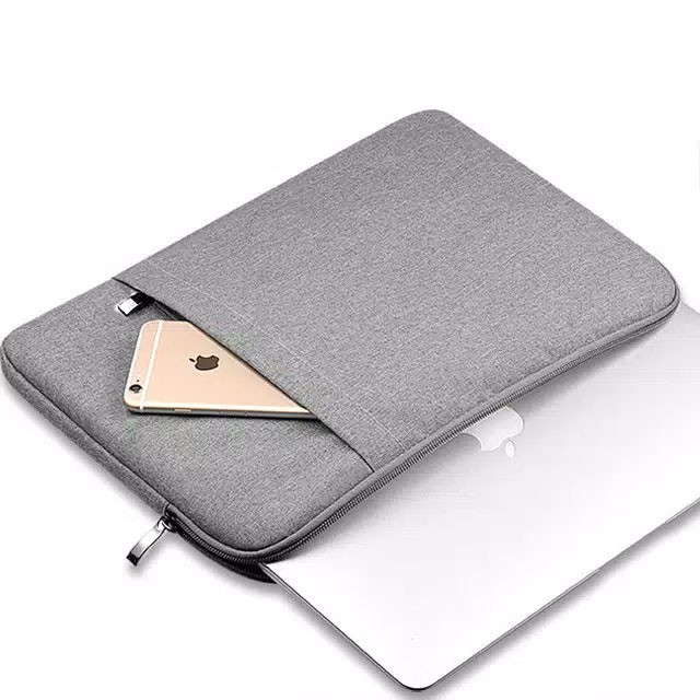 MEIMEISHOP TAS LAPTOP MACBOOK SOFTCASE SLEEVE CANVAS LOKAL Waterproof 14 inch