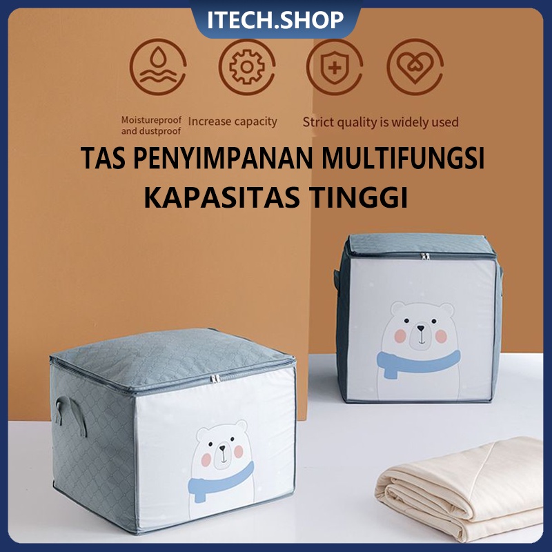 Tas Penyimpanan cloth Selimut organizer Storage Bag Kapasitas Besar pakaian Bag