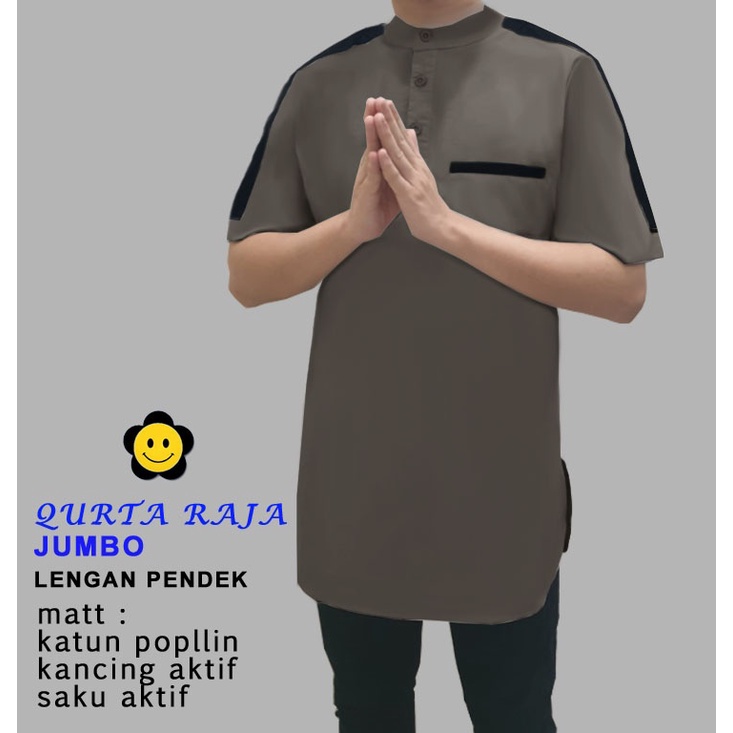 CTN Baju muslim koko QURTA pendek terlaris best seller