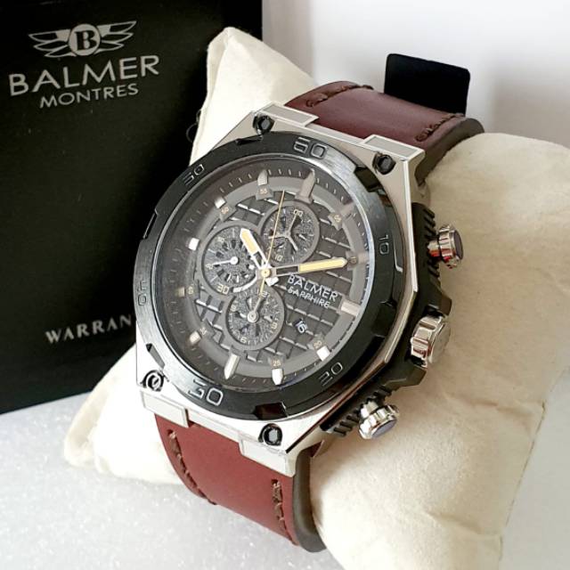 JAM TANGAN BALMER 7947 CS CHRONOGRAPH KULIT ORIGINAL