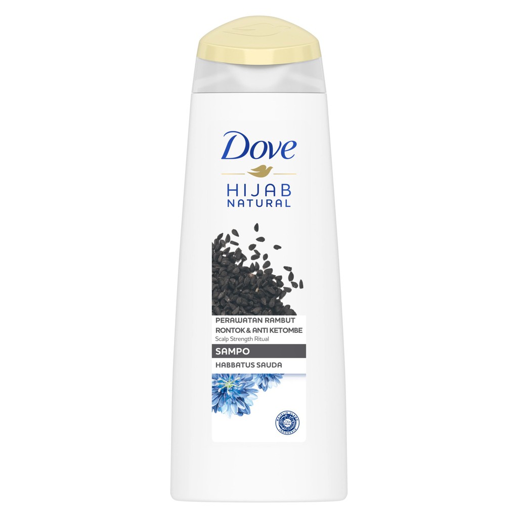 Dove Hijab Natural Perawatan Rambut RONTOK &amp; Anti KETOMBE Sampo Habbatus Sauda Shampoo 135ml