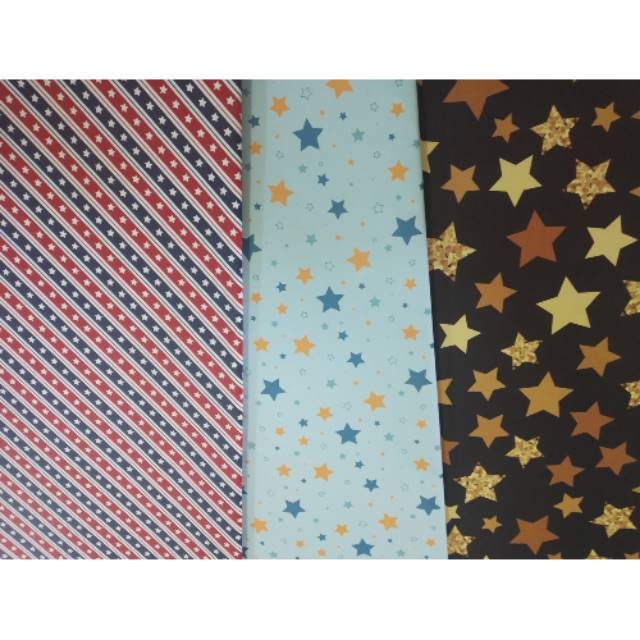 

Kertas kado motif bintang isi 10pcs