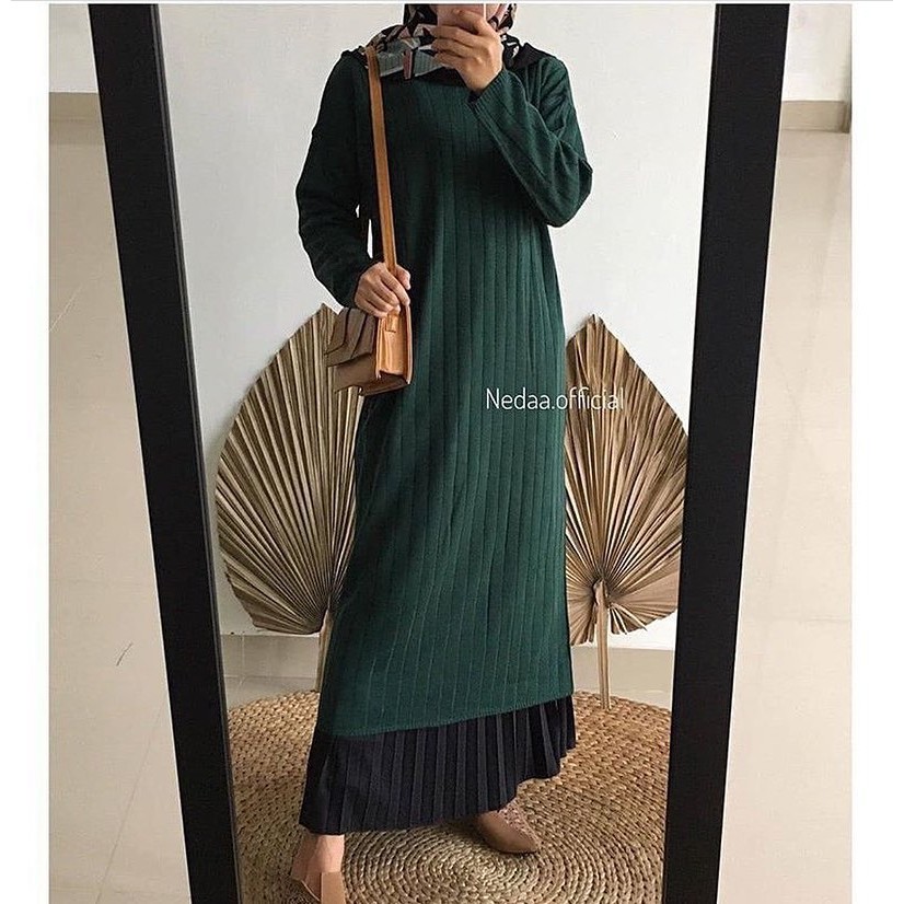 Jihan Long Tunik Rajut Premium Wanita / Atasan Tunik Wanita