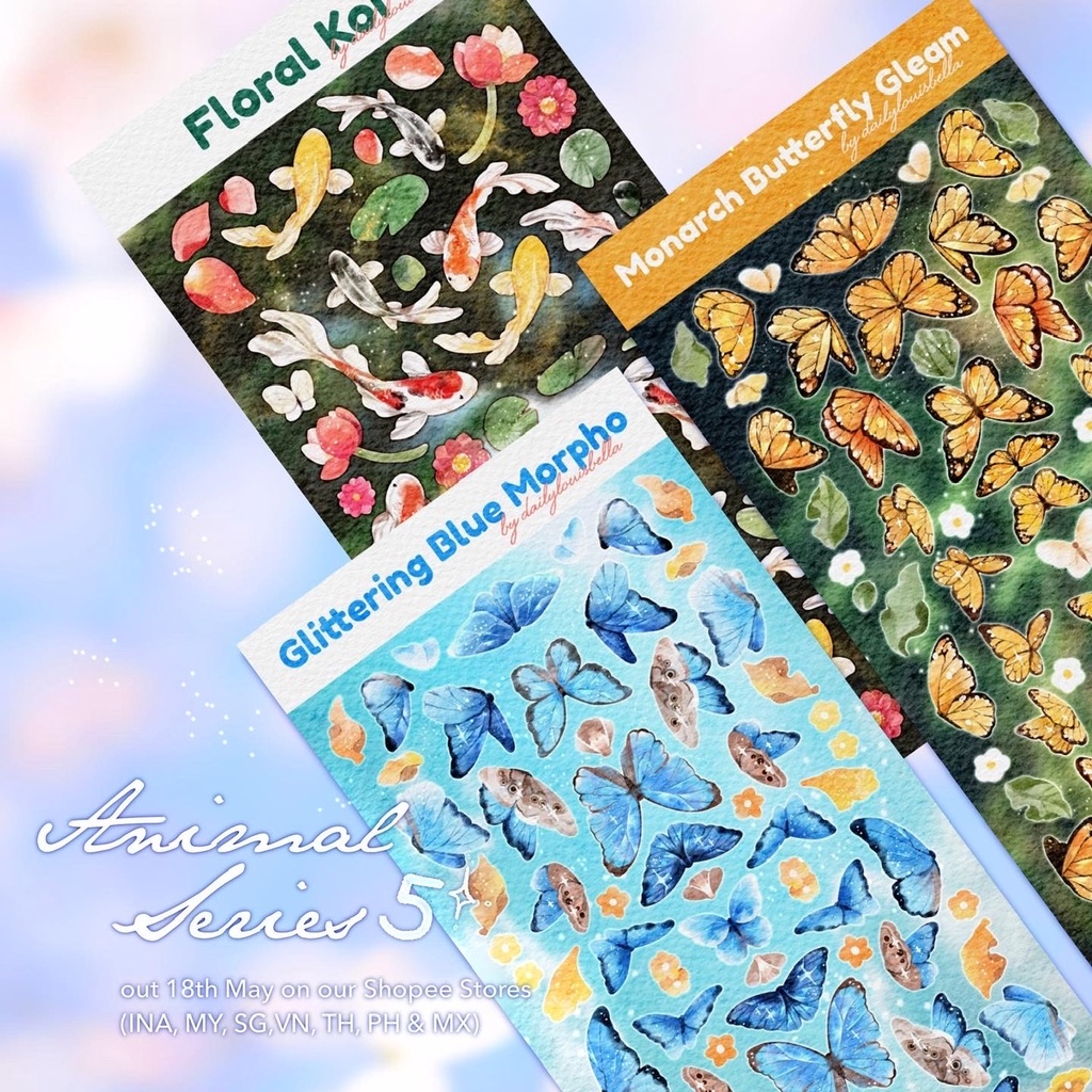 

Glitter Deco Sticker by Dailylouisbella: Animals Vers.5