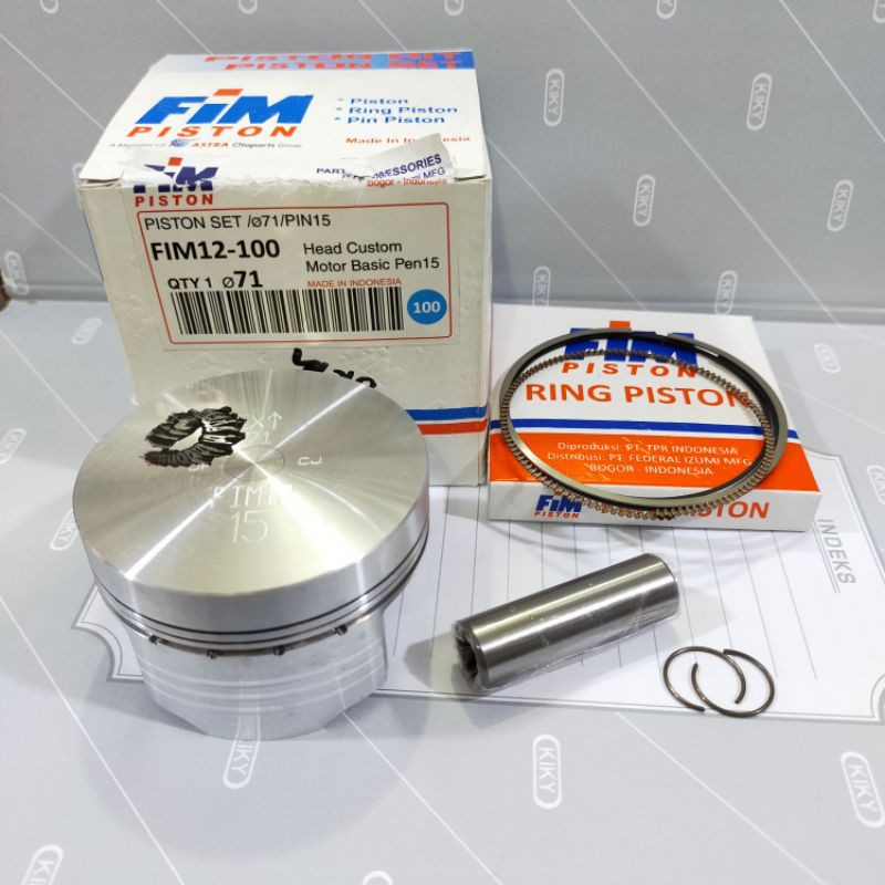 SEHER PISTON FIM 12 MENATH PEN 15 CB GL MEGAPRO TIGER KAWASAKI MENTAH PEN 15 DIAMETER 70 71 72 MM