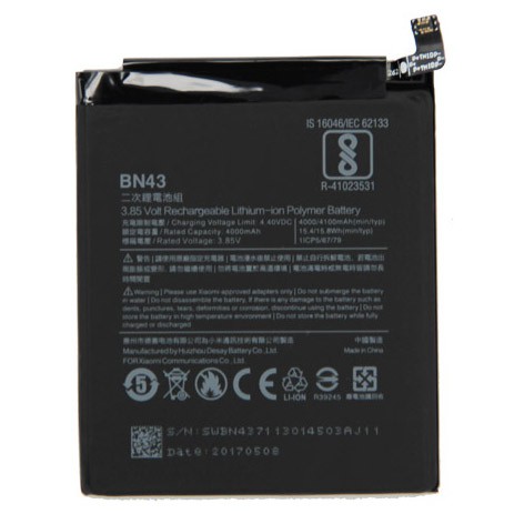 BATERAI / BATTERY / BATRE XIAOMI BN43 / XIAOMI REDMI NOTE 4X ORI