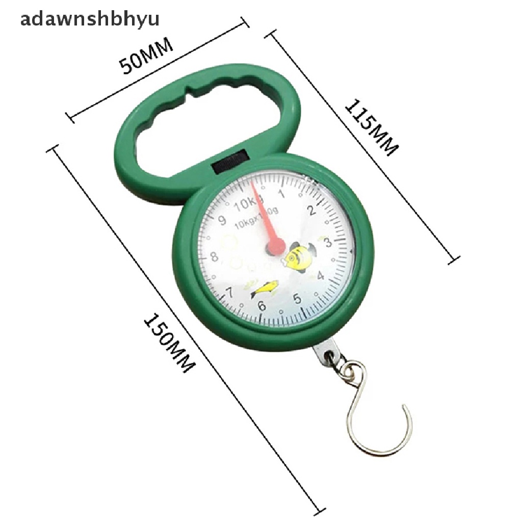 Adawnshbhyu Portable Mini Pointer Hook Hanging Weighing Scales Timbangan Berat Untuk Memancing