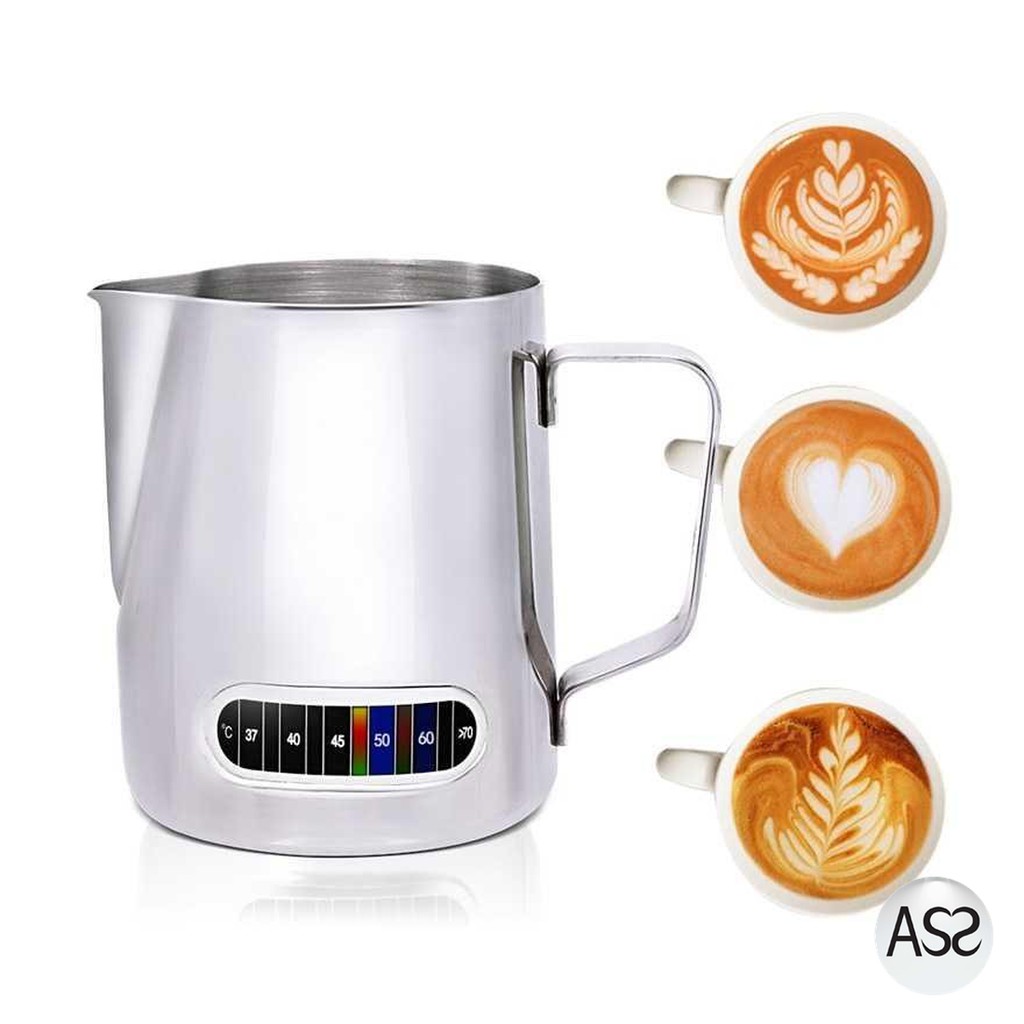 ASS Shop - Leeseph Teko Kopi Espresso Latte Art 600ml with Thermometer