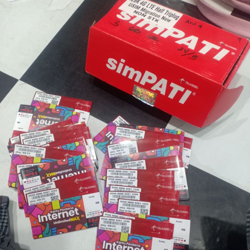 kartu paket Telkomsel 3 GB + 999 GB unlimited max