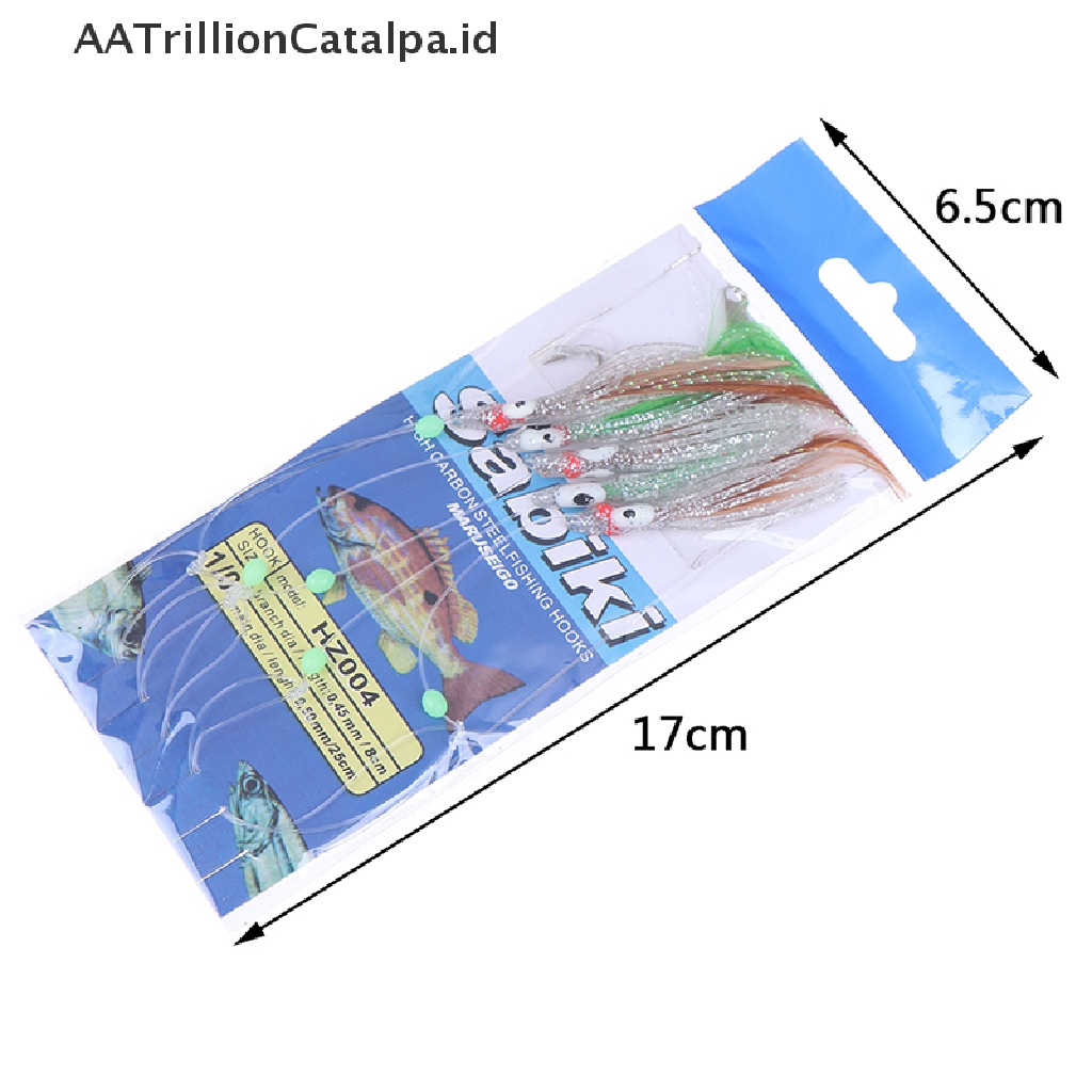 Aatrillioncatalpa 5 In 1 Umpan Pancing Softlure Bentuk Gurita Dengan Bulu Luminous