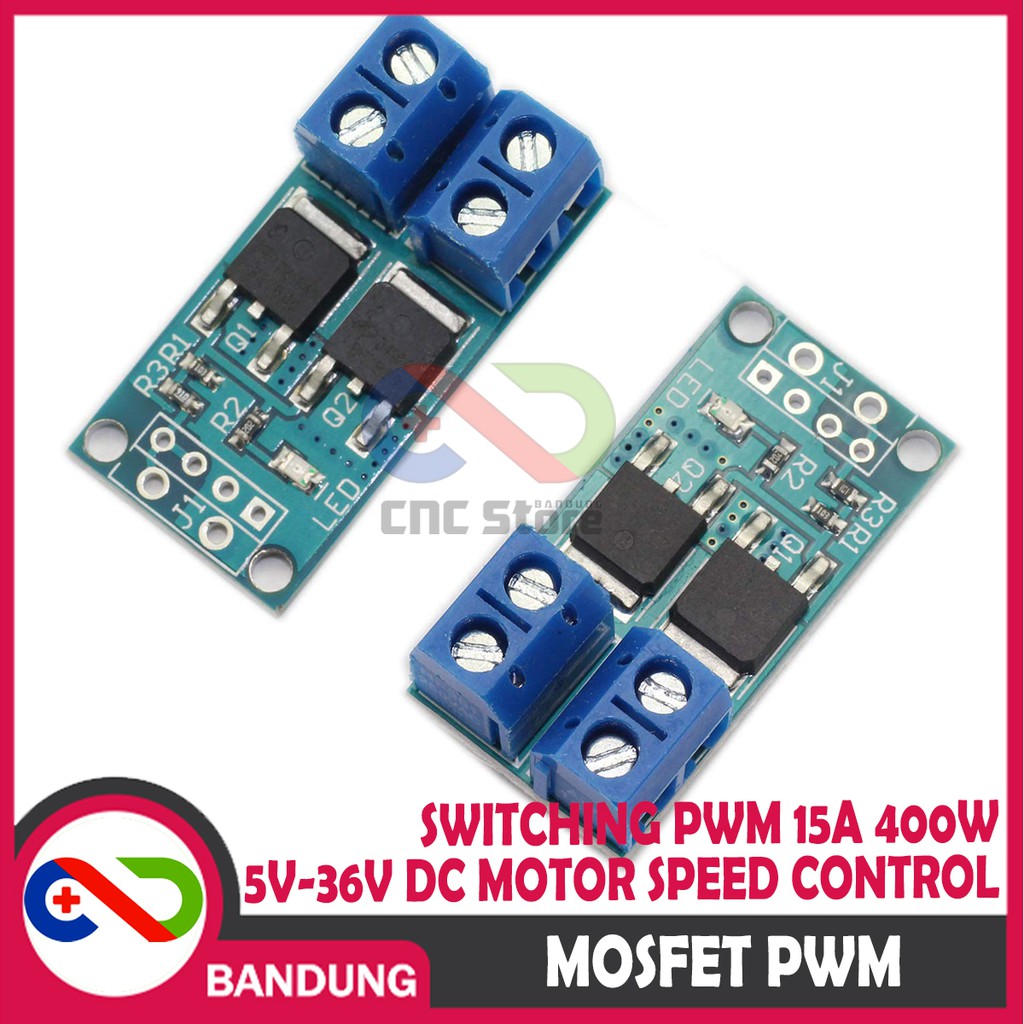 MOSFET POWER SWITCHING PWM 15A 400W 5V-36V DC MOTOR SPEED CONTROL