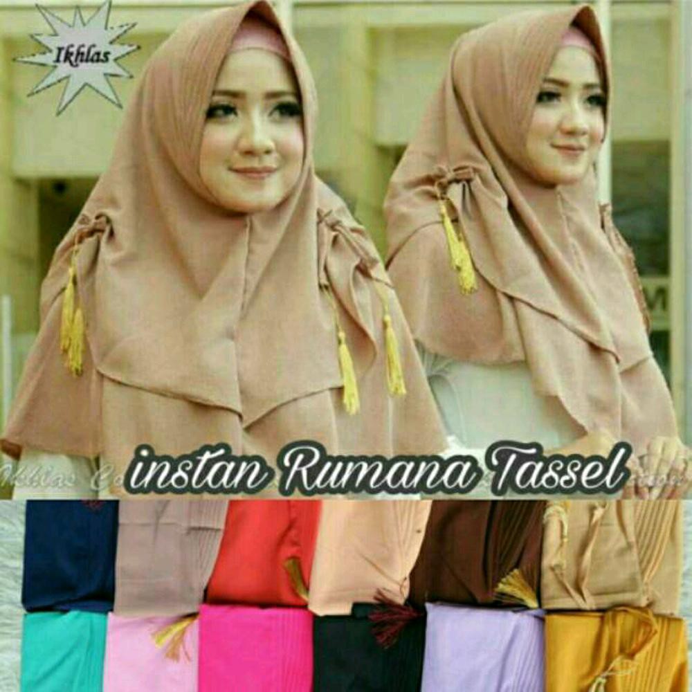 Rumana Tajmahal  ✅ Hijab Jilbab Tassel Kerudung Instan