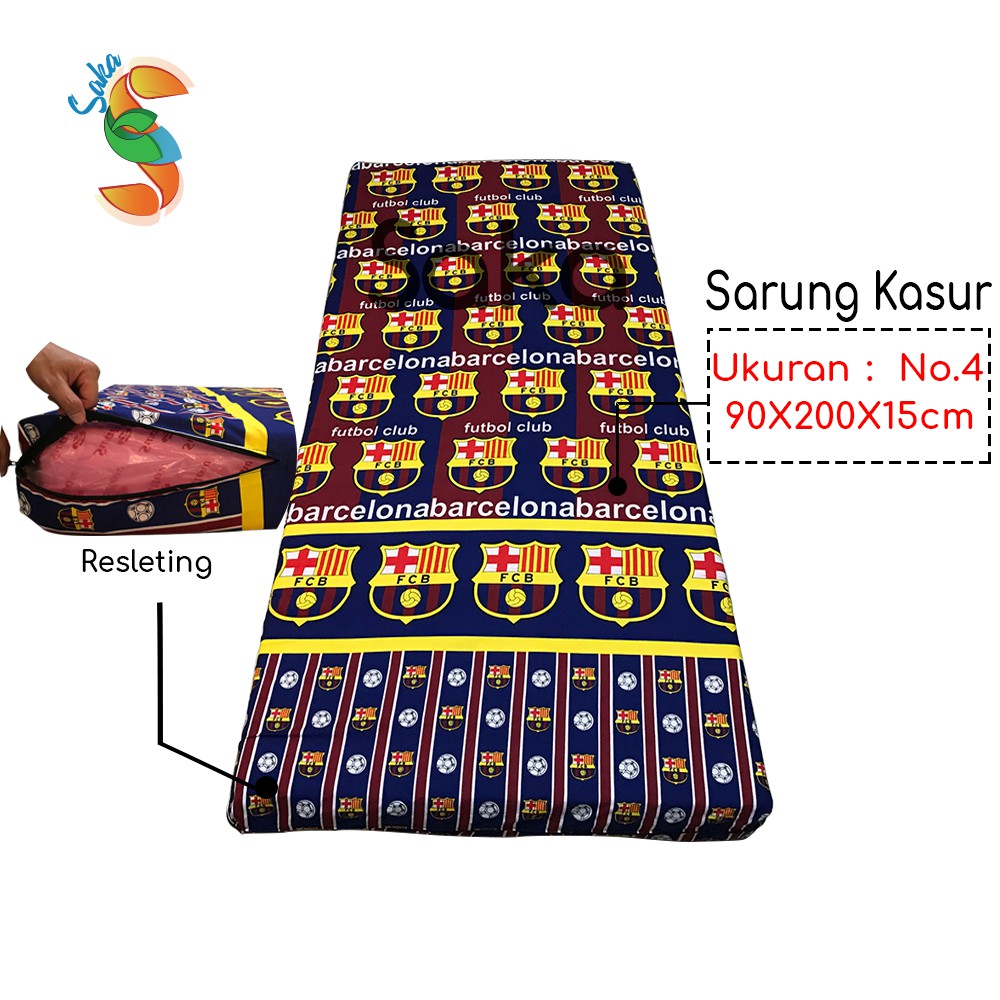 Sarung Kasur | Sprai Resleting | Promo | Murah | N0 4 (90x200x15) - Karakter