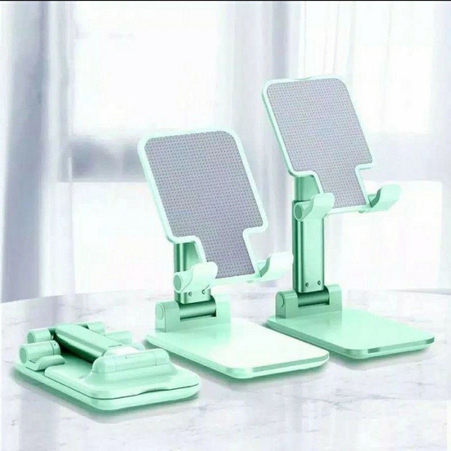 [TERMURAH] Stand Phone Holder Liftable Foldable - Penyangga / Dudukan HP Lipat-HIJAU