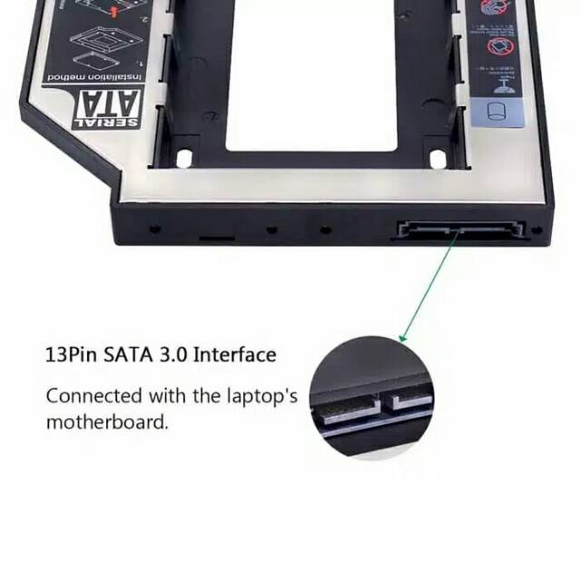 SSD HDD Caddy slim 12.7mm SATA DVD HARDISK