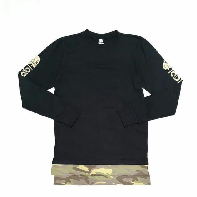 The Stash House Kaos Lengan Panjang Skate Bord Original Army .Aruansy.Olshop