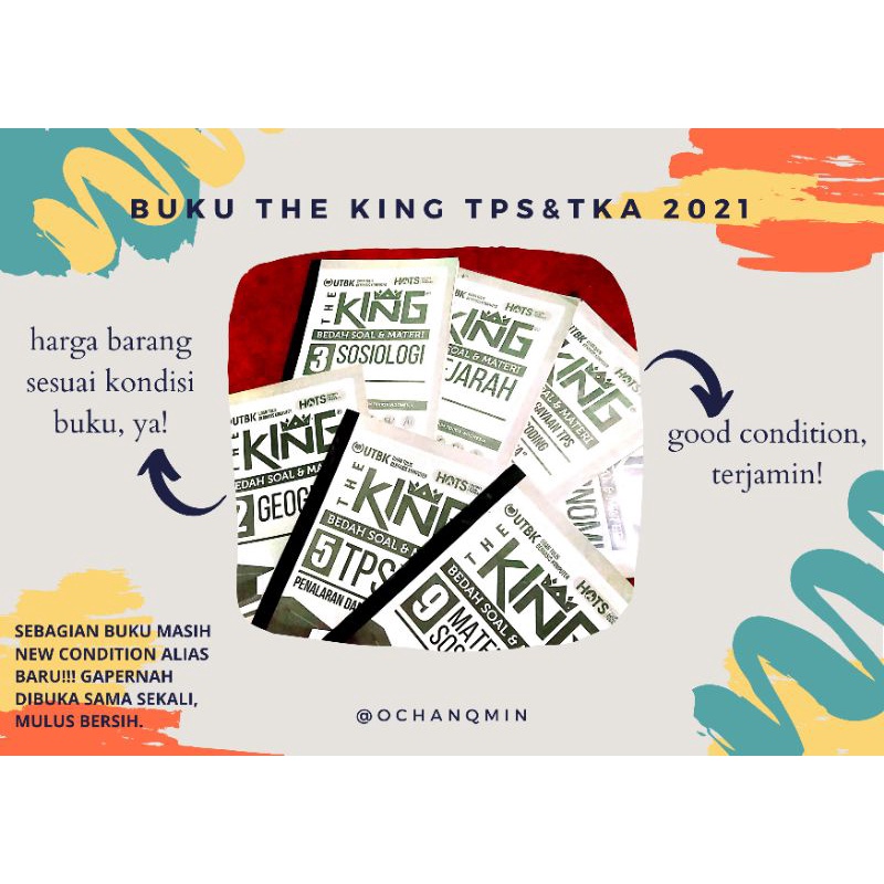 

[PRELOVED] Buku THE KING TKA SOSHUM 2021 ㅡ UTBK SBMPTN