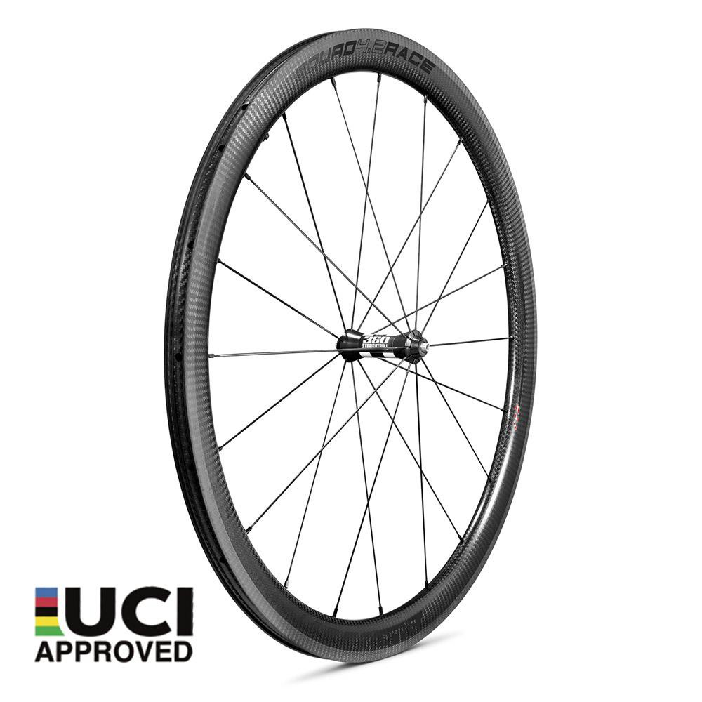 XENTIS SQUAD 4.2 RACE TUBELESS READY CARBON CLINCHER WHEELSET - BLACK DECAL - VELG SEPEDA