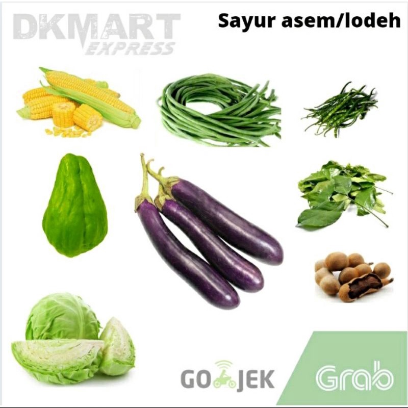 Paket sayur asem 500gram + bumbu - sayur lodeh + bumbu