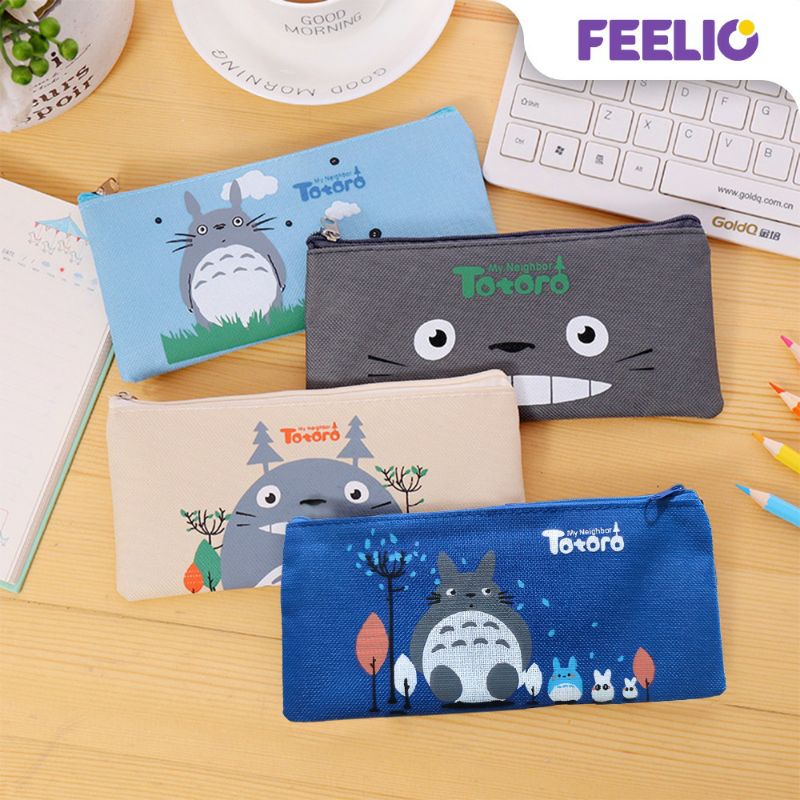 

FEELIO - Kotak Pensil Kain Oxford / Pencil Case Totoro AT1