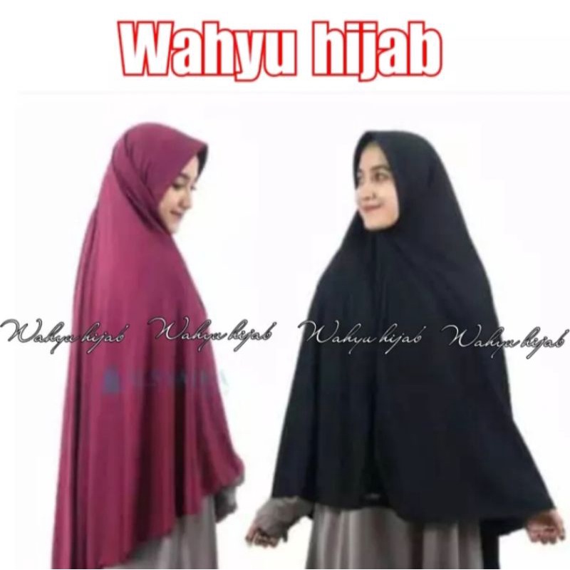 Bisa COD hijab syari jumbo polos.kerudung instan bergo jumbo.bahan jersy halus.hijab kekinian.