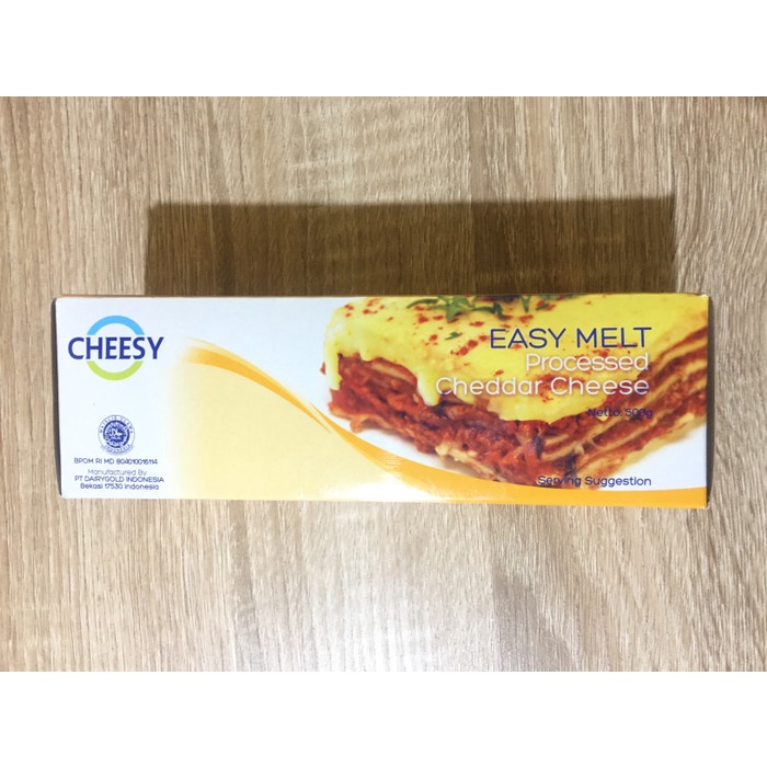 

Keju- Cheesy Easy Melt Cheddar Cheese 500Gr -Keju.
