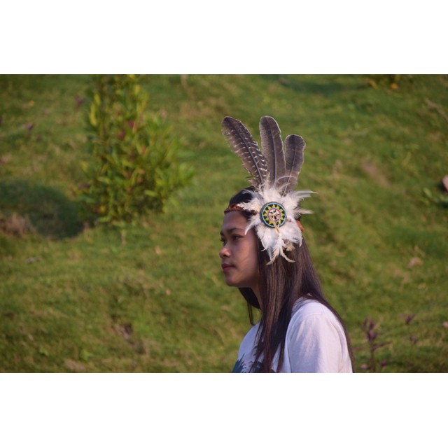 TOPI INDIAN-INDIAN HEADDRESS BANDO KALKUN BLUR HITAM