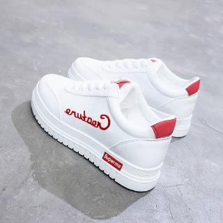  Sepatu  Sneakers Olahraga Sol  Tebal Warna  Putih  Untuk Anak 