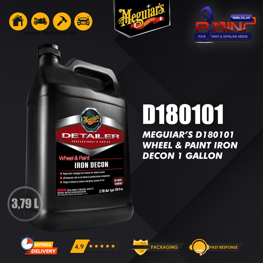 Meguiars - Meguiar's D180101 Wheel n Paint Iron Remover, Pembersih Velg 3,79L