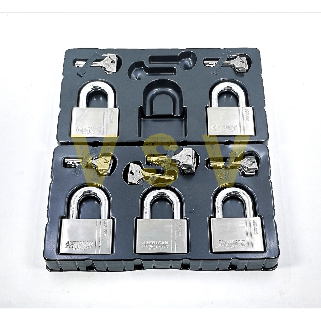 American Secure Gembok master key 60mm isi 5 / gembok rumah / gembok gudang