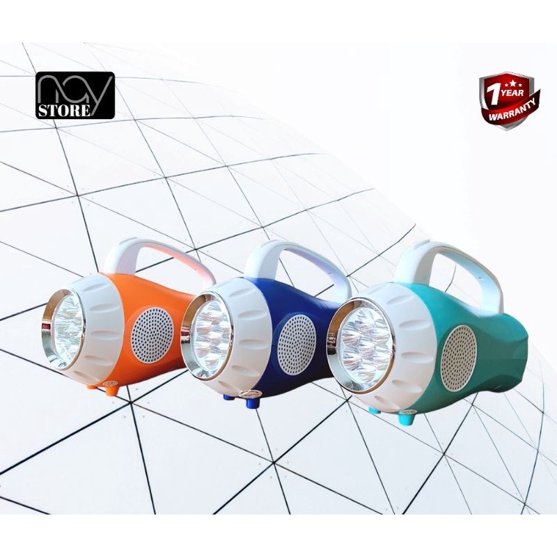 lampu senter + speaker radio MP3 USB portable asatron R 938 L