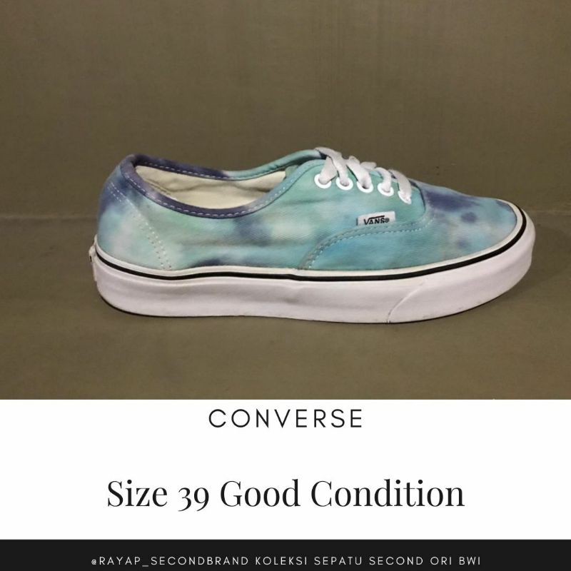 VANS SIZE 39 SECOND ORIGINAL
