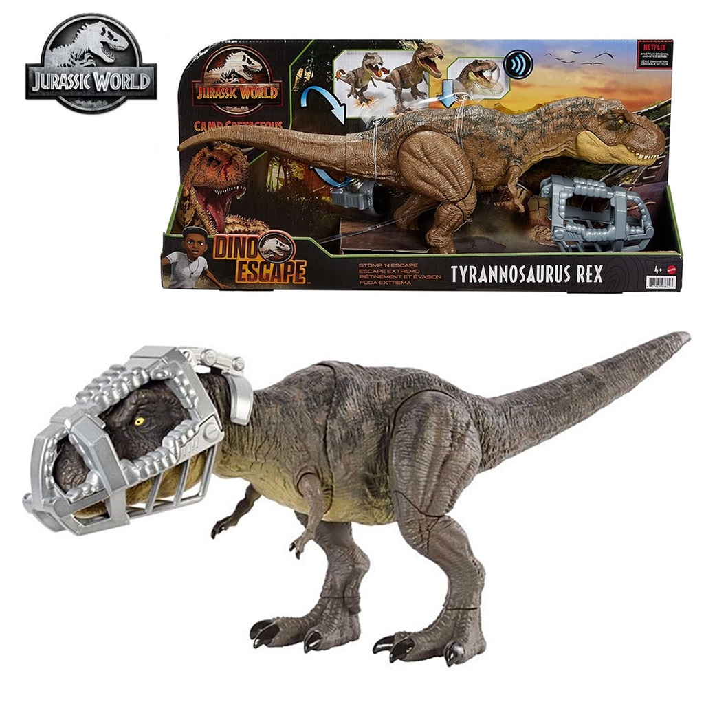 Jurassic World Stomp 'N Escape Tyrannosaurus Rex Original Mattel GWD67