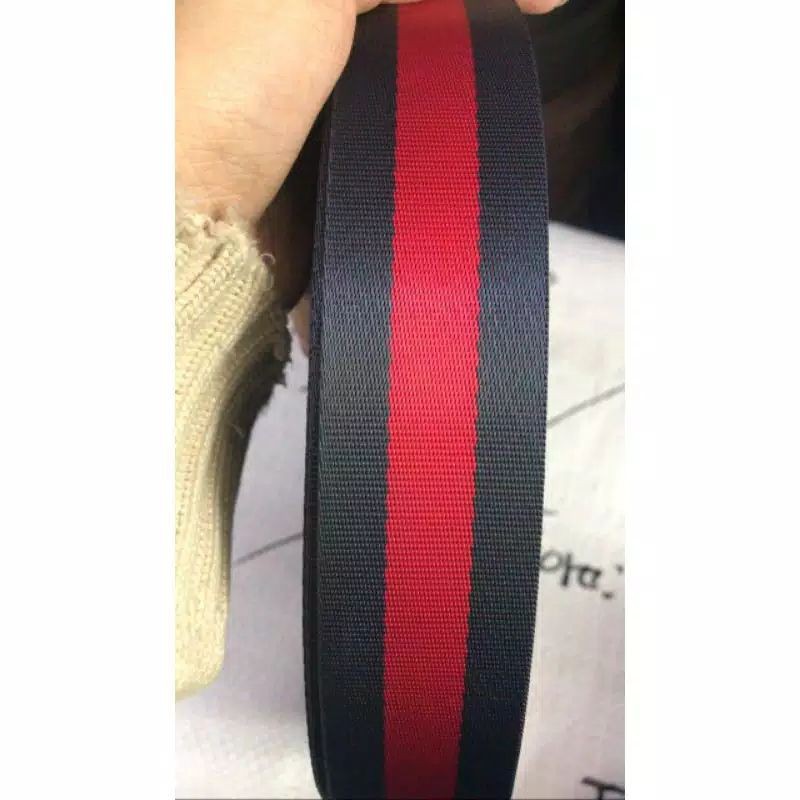 

Tali webbing nilon faux combinasi 3.8 panjang 50Y