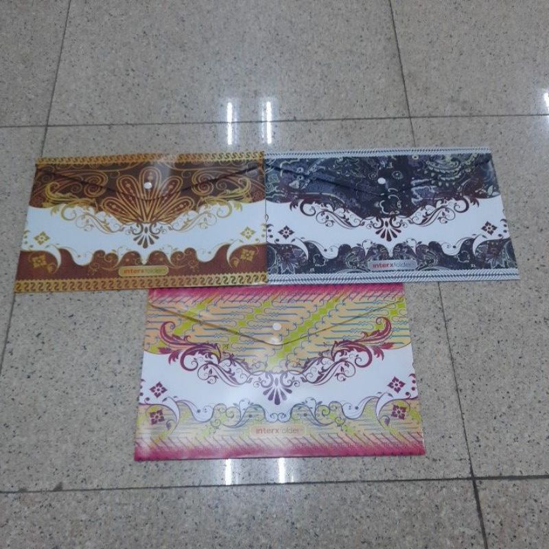 

Map Kancing Folio Batik Interx DBX 600F / Map Kancing Folio Motif Batik
